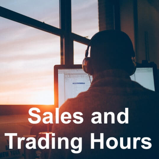 Sales and Trading Hours (Weekly Hours Per Desk)