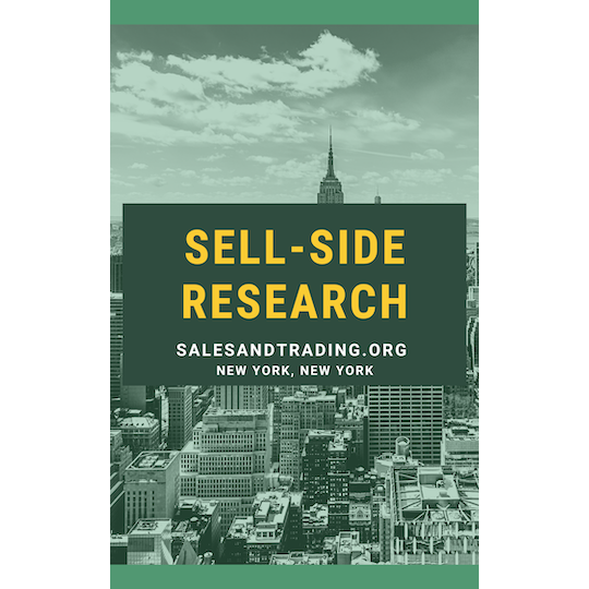 Sales and Trading - Sell-side research
